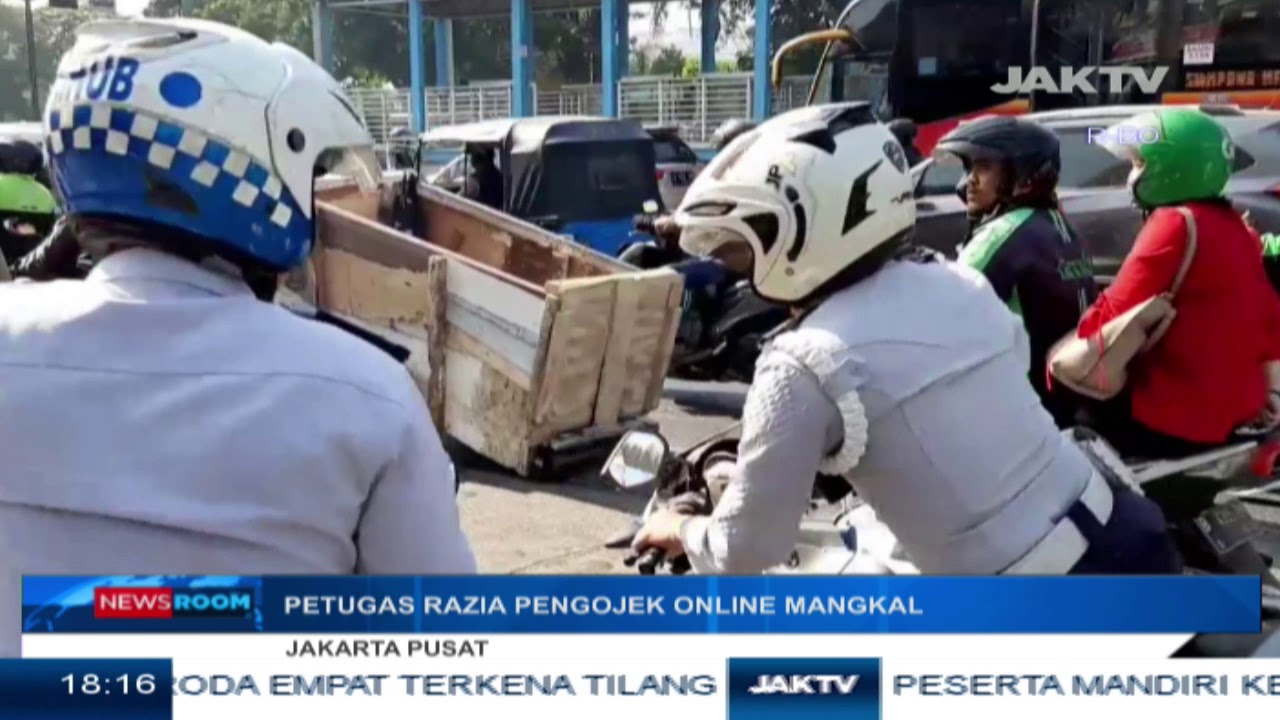 Razia Ojol Mangkal kesehatan masyarakat ui