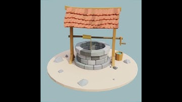 Low Poly well | Blender 3.0