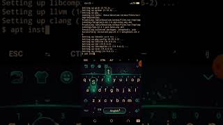 Installation of python, Vim, Git and Clang on Termux terminal