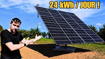 Comment Fabriquer un Tracker Solaire Photovoltaïque de 2.4kW (Fait Maison)
