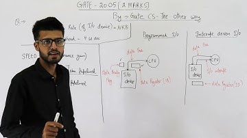 Gate 2005 pyq CAO | A device with data transfer rate 10 KB/sec is connected to a CPU. Data is