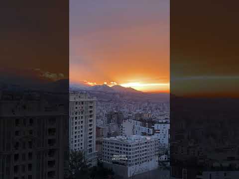 یه طلوع کم نظیر از بام توچال تهران  طلوع 