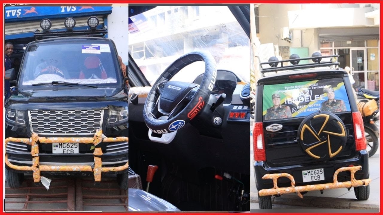 MAAJABU ya TEKNOLOJIA! CHEKI BAJAJI ya MATAIRI MANNE KAMA RANGE - INA SITI NNE na BODI ya GARI...