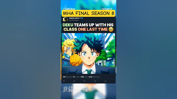 Deku fait une dernière fois équipe avec sa classe | #myheroacademia #edit #amv #mha #anime