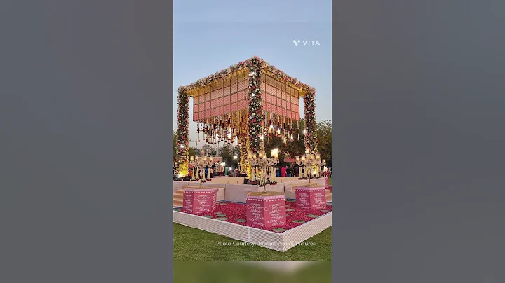 Indian Wedding And Engagement Stage Background decoration desing Ideas🎉💐🤵👰🎊🥳