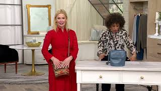 Patricia Nash Ermi Large Leather Front Flap Crossbody on QVC