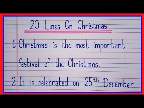 20 خط در مورد جشنواره کریسمس به زبان انگلیسی / مقاله کریسمس به زبان انگلیسی / انشا در مورد کریسمس به زبان انگلیسی