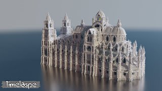 Minecraft Mutated Cathedral  異世界歌德大教堂Timelaspe