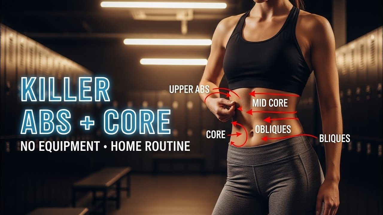Killer ABS + CORE Workout — No Equipment Needed!
