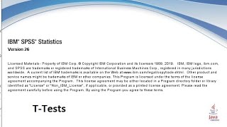 T-Tests In SPSS | Tamil Explanation