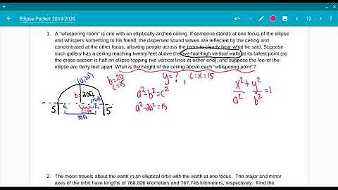 PCAB Unit 7 Ellipses Lesson 5 Part 1
