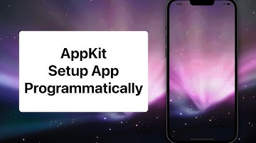 AppKit - Swift - Setup Project Programmatically No Storyboard - Xcode