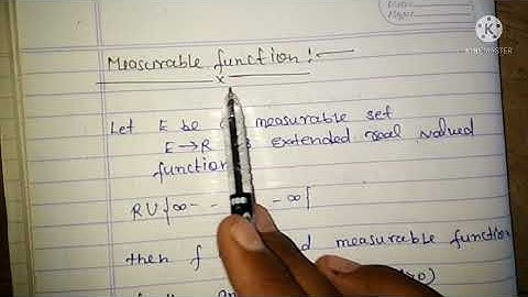 Measurable function measure theory and intigrection