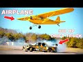 DRIFTING UNDRER AN AIRPLANE IN MY 900HP DRIFT TRUCK