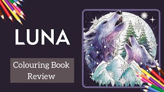 Luna Colouring By Stratten Peterson Colouring Book Review