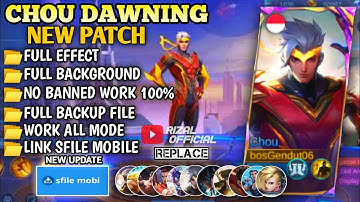 Update Script Skin Chou Dawning Star - Thunderfist No Password || Full Effect || Patch Terbaru