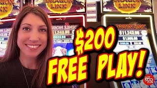 🎰 I Gambled My $200 Free Play in Dragon Link Slot Machine in Las Vegas #slots #vegas