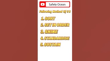 What is 5S | What are the 5S stand for | 5S का मतलब क्या होता हैं। 5S Methodology |#shorts #5ssafety