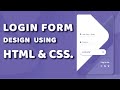 Responsive Login Form Design Using HTML &amp; CSS | Login Form Design HTML CSS | Tech Online Solutions