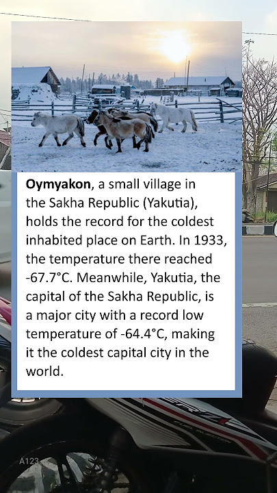 Oymyakon, Yakutia, The Coldest Region in the World #Oymyakon