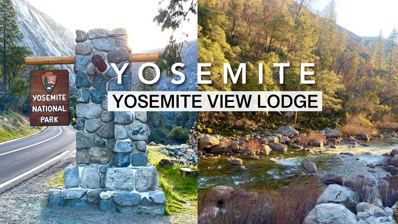 YOSEMITE VIEW LODGE ROOM TOUR at Yosemite National Park California ♥️