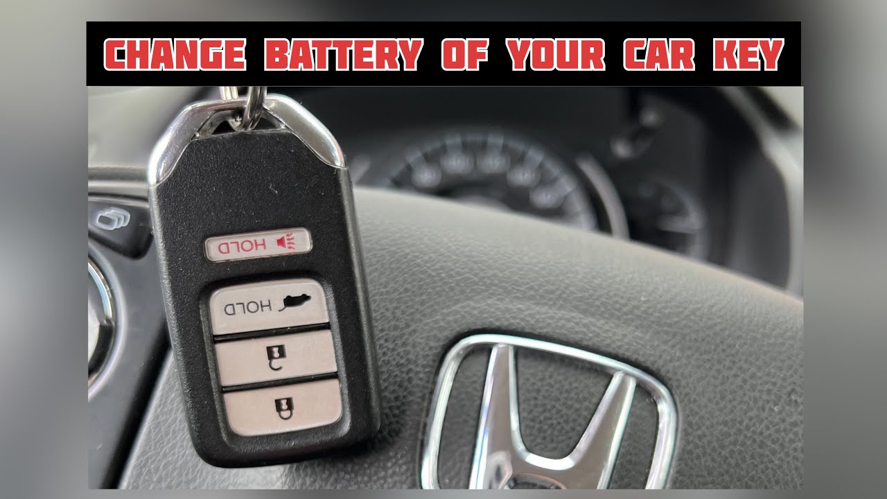 HONDA CRV CAR KEY BATTERY CHANGE IN A MINUTE YouTube