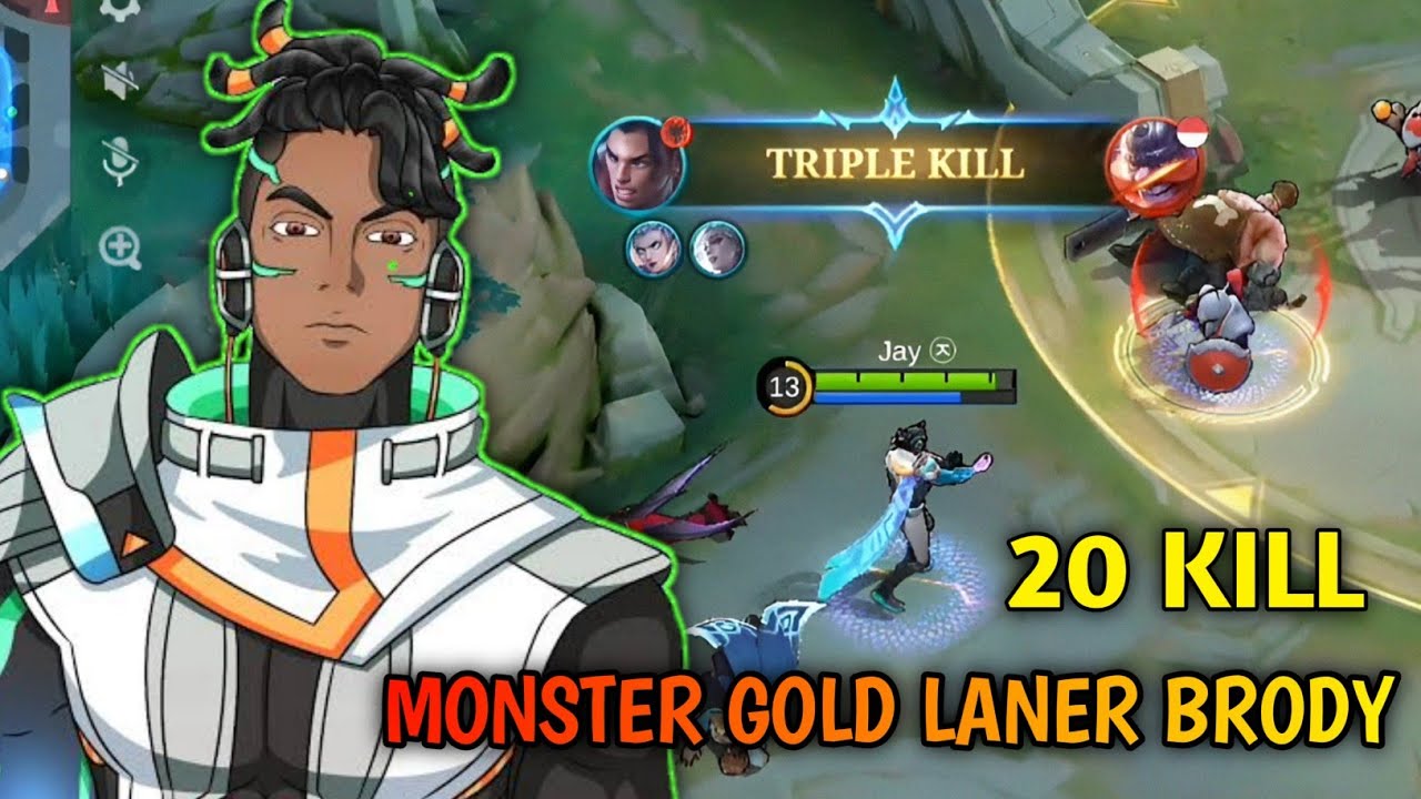 KEJAM BANGET BRODY KILL 20😱 INI BUILD DAN EMBLEM TERSAKIT BRODY DI SEASON SEKARANG | MLBB