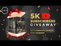 3 Cinematic Bundle to Win! (5K Giveaway)