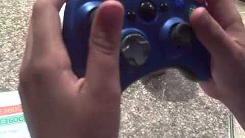 custom painted xbox360 controller 7 mode stealth mod(metallic blue)