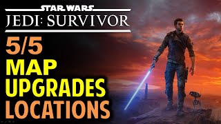 How To Unlock All Collectible Locations On Map All 5 Map Upgrades Star Wars Jedi Survivor