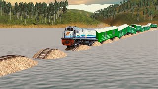 Kereta Api Berjalan Di Atas Air | A Train Running On Water