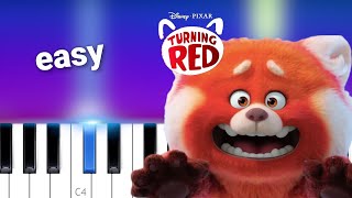 Disney'sTurning Red - Larger Than Life by Backstreet Boys EASY PIANO TUTORIAL