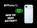 How To Check If Your iPhone Air Has a New Battery