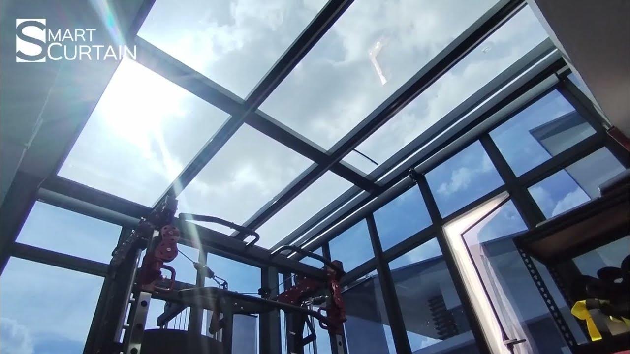 Glass room too hot?! U can try this at Gym Room...Smart Curtain Malaysia YouTube