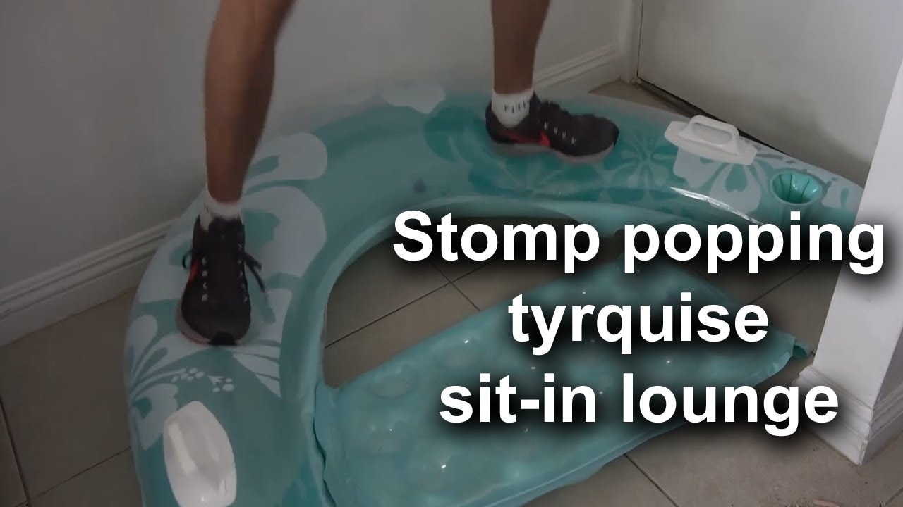 Inflatable popping - Can This Pool Float Survive My Weight? - YouTube