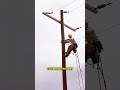 Real Lineman Power Line Repair ⚡ Electric Crew At Work