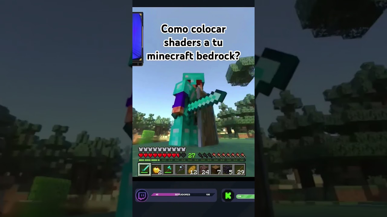 como colocar shaders a badrock 