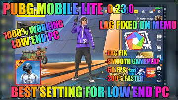 PUBG MOBILE LITE 0.23.0 | PUBG MOBILE LITE LAG FIX IN MEMU PLAYER | NEW METHOD TO LAG FIX 2022