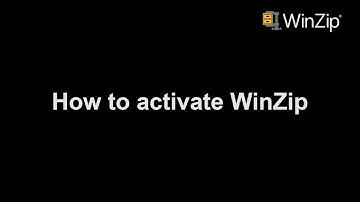 How to activate WinZip