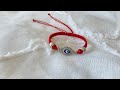 Evil eye bracelet tutorial