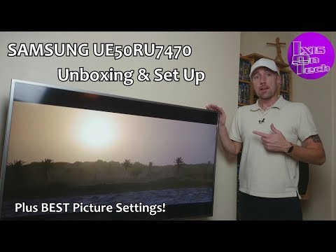 Samsung UE50RU7470 Unboxing & Set Up - Plus BEST Picture Settings (UK 2019)