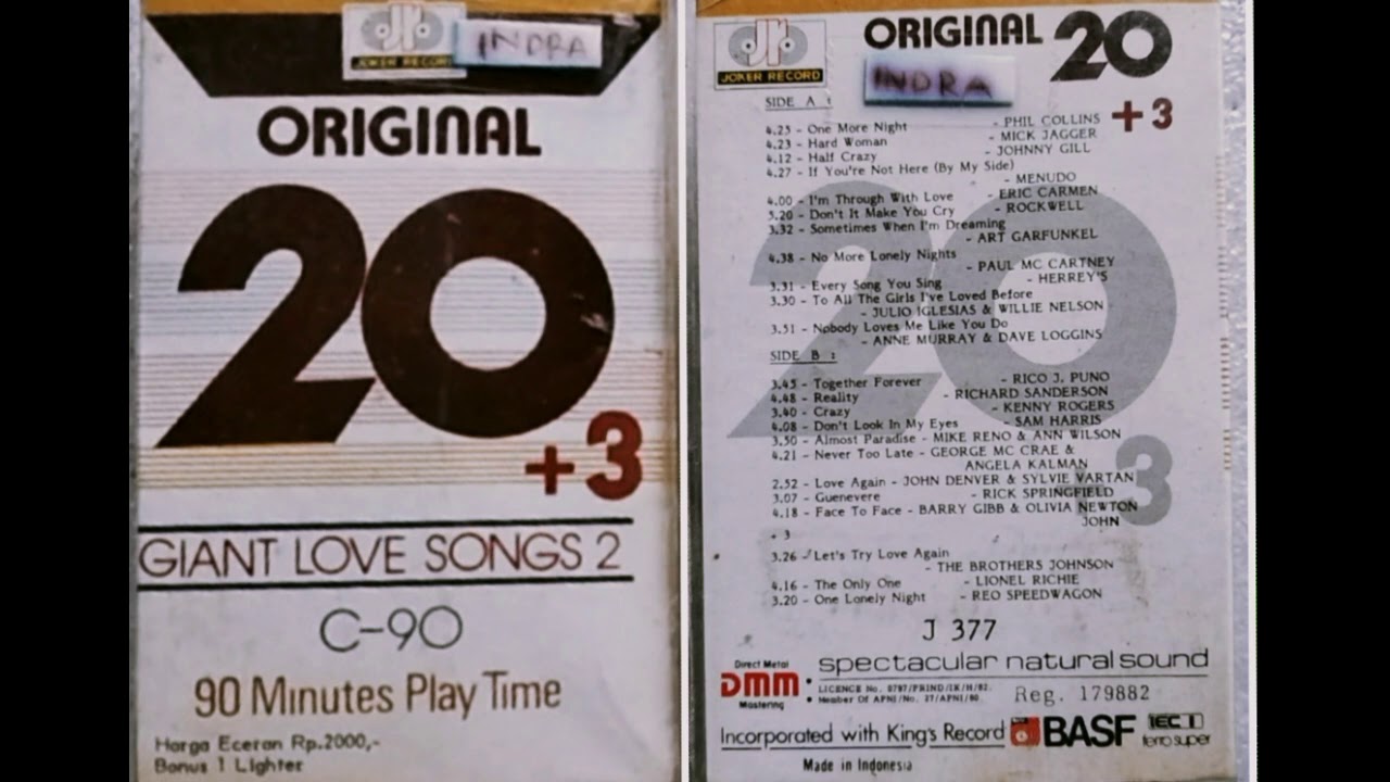 20+3 Giant Love Songs 2 (HQ) - YouTube