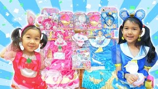 ●普段遊び●キラキラ☆プリキュアアラモード！スイーツパクトで変身ごっこ遊び♡まーちゃん【5歳】おーちゃん【3歳】