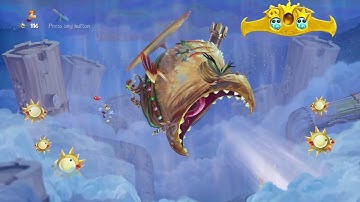 Rayman Origins_Desert of Dijiridoos - To Bubblize a Mocking Bird Walkthrough 100% HD 1080p PS4