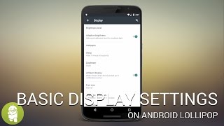 Basic Android Lollipop display settings screenshot 3