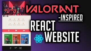 React Valorant Website Tutorial - Responsive with AutoPlay Gallery and Navigation Bar (REUPLOAD)