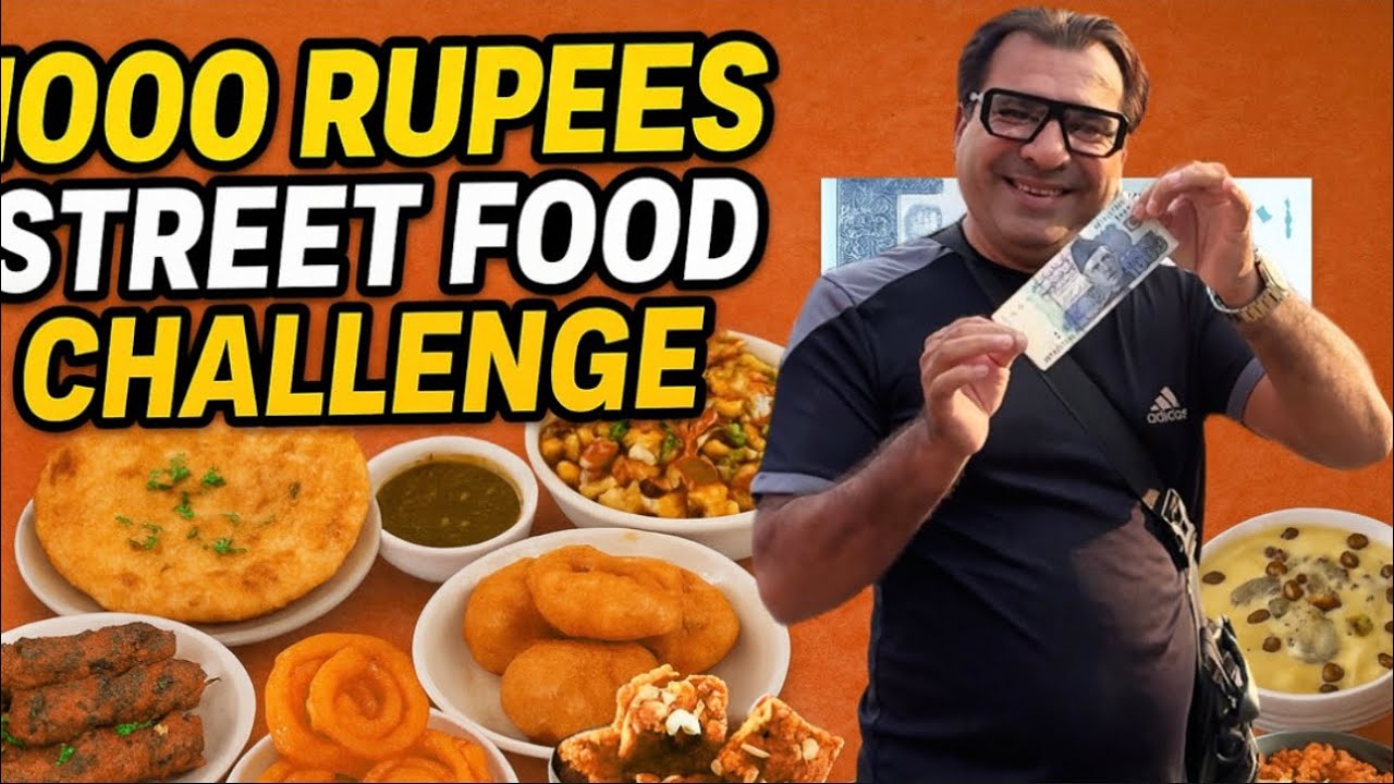 1000 Rupees Faisalabad Street Food Challenge | Desi Food Battle | Shakeel Saher