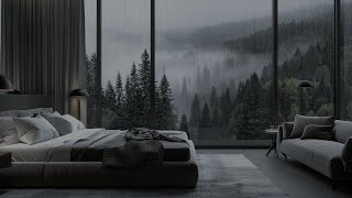 Rainfall White Noise for Sleep and Relaxation | Rain and Soft Thunder for a Cozy Sleep Well