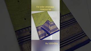 #Ridhu #Kanchi #Pure Cotton #Sarees