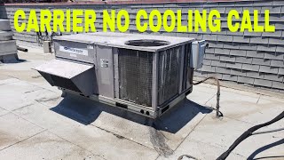 CARRIER NO COOLING CALL